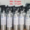 Bình khí chuẩn NH3 25 ppm CO2 17 vol %
