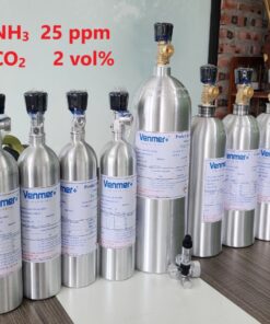 Bình khí chuẩn NH3 25 ppm CO2 2 vol %