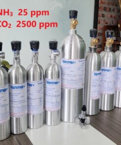 Bình khí chuẩn NH3 25 ppm CO2 2500 ppm