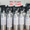 Bình khí chuẩn NH3 25 ppm CO2 3 vol %