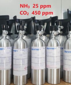 Bình khí chuẩn NH3 25 ppm CO2 450 ppm