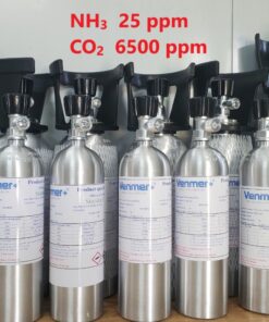 Bình khí chuẩn NH3 25 ppm CO2 6500 ppm