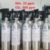 Bình khí chuẩn NH3 25 ppm CO2 800 ppm