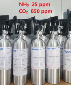 Bình khí chuẩn NH3 25 ppm CO2 850 ppm