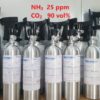 Bình khí chuẩn NH3 25 ppm CO2 90 vol %