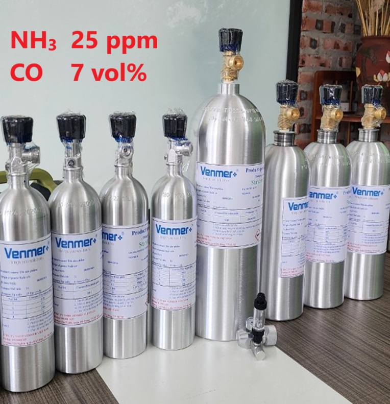 Bình khí chuẩn NH3 25 ppm CO 7 vol % Bình khí chuẩn NH3 25 ppm CO 7 vol %
