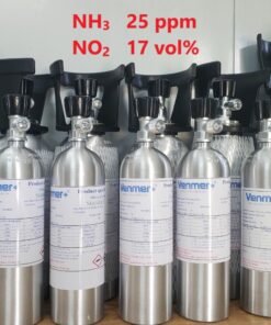 Bình khí chuẩn NH3 25 ppm NO2 17 vol %