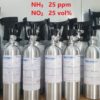 Bình khí chuẩn NH3 25 ppm NO2 25 vol %