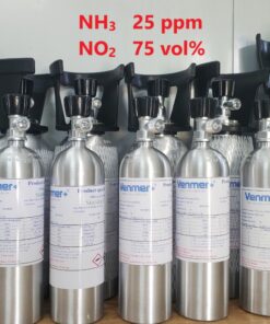 Bình khí chuẩn NH3 25 ppm NO2 75 vol %