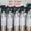Bình khí chuẩn NH3 25 ppm NO2 8 vol %