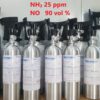 bình khí chuẩn NH3 25 ppm NO 90 vol %