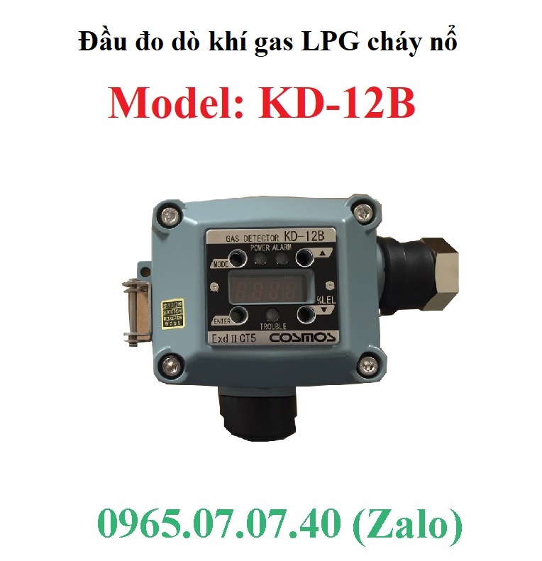 Lỗi cảm biến đo khí gas LPG KD-12B