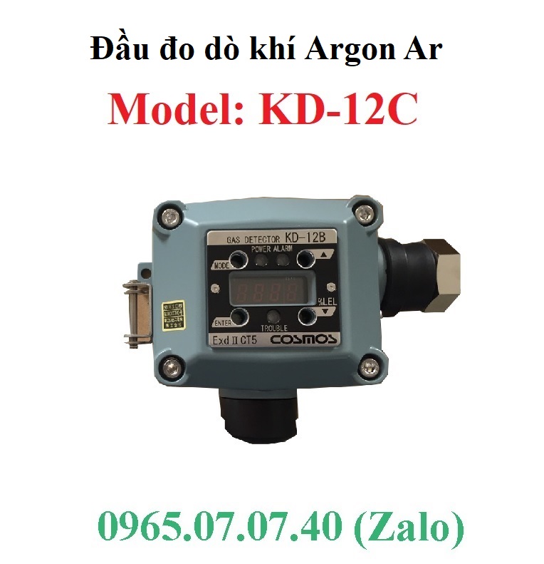 Cảm biến khí Argon Ar KD-12C Cảm biến khí Argon Ar KD-12C