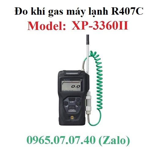 Máy đo khí gas máy lạnh R407C R-407C XP-3360II Cosmos Máy đo khí gas máy lạnh R407C R-407C XP-3360II Cosmos